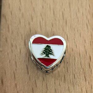 Pandora Lebanon Exclusive Travel Heart Charm Pendant, S925 Silver Bracelets